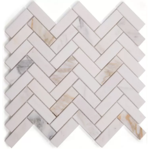 Herringbone Sunrise Polished - marble tile